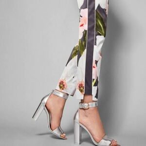 Ted Baker London Chatsworth Straight Leg Floral Trousers Pants